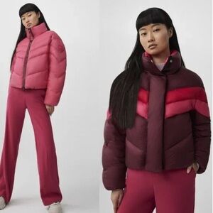 Canada goose pink and burgundy jacket brand new with tags on